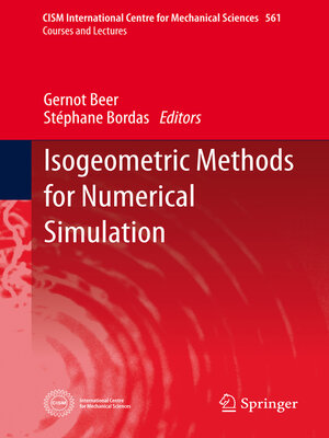 cover image of Isogeometric Methods for Numerical Simulation
